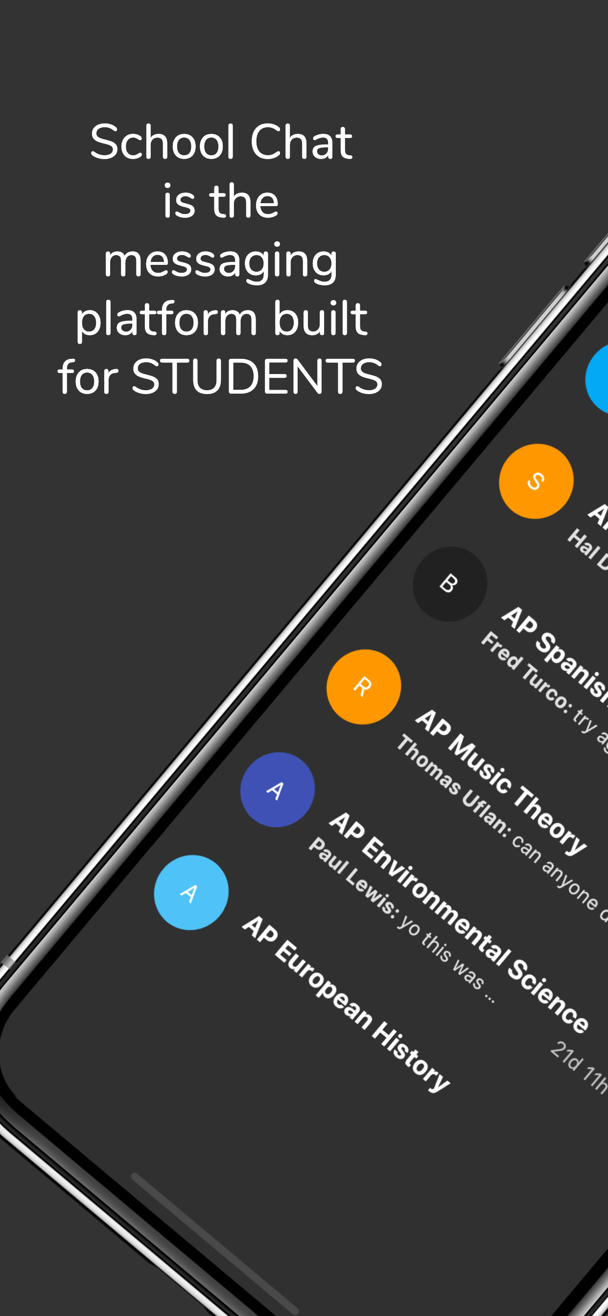  School Chat is the messaging platform for students